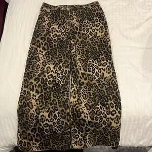 Cider Tan and Black Leopard Print Jeans
